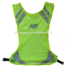 Chaleco running de malla amarilla